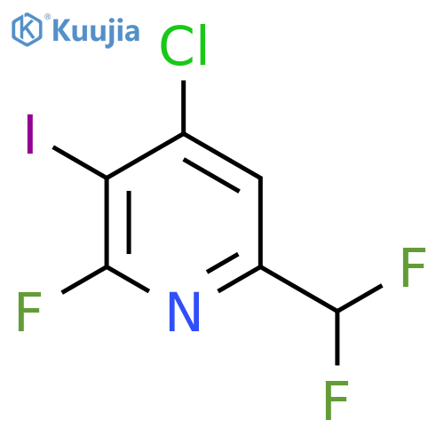 4-Chloro-6-(difluoromethyl)-2-fluoro-3-iodopyridine structure