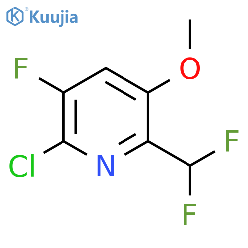 2-Chloro-6-(difluoromethyl)-3-fluoro-5-methoxypyridine structure