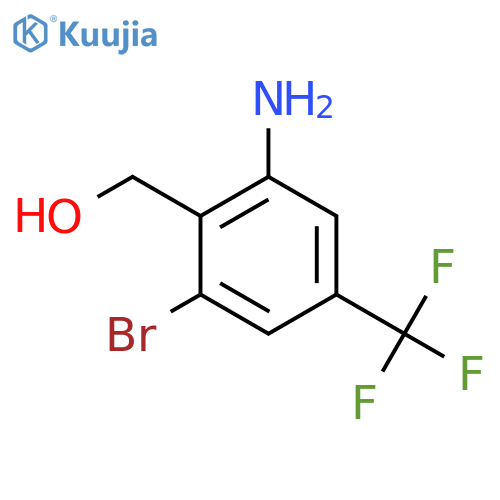 2-Amino-6-bromo-4-(trifluoromethyl)benzyl alcohol structure