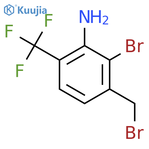 3-Amino-2-bromo-4-(trifluoromethyl)benzyl bromide structure
