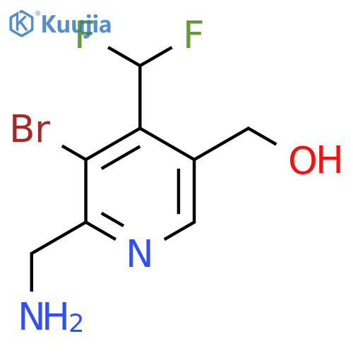 2-(Aminomethyl)-3-bromo-4-(difluoromethyl)pyridine-5-methanol structure