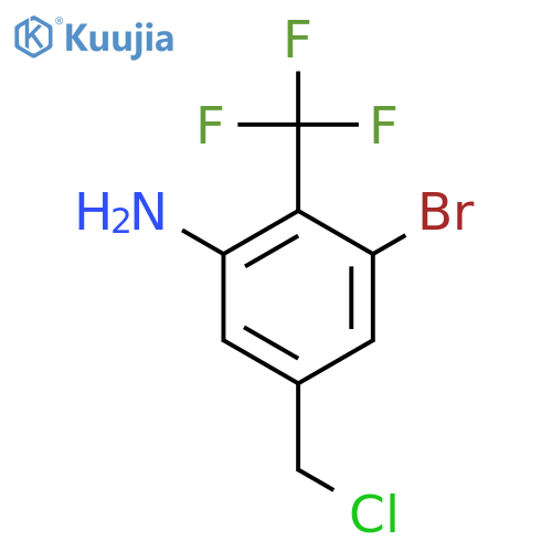 3-Amino-5-bromo-4-(trifluoromethyl)benzyl chloride structure