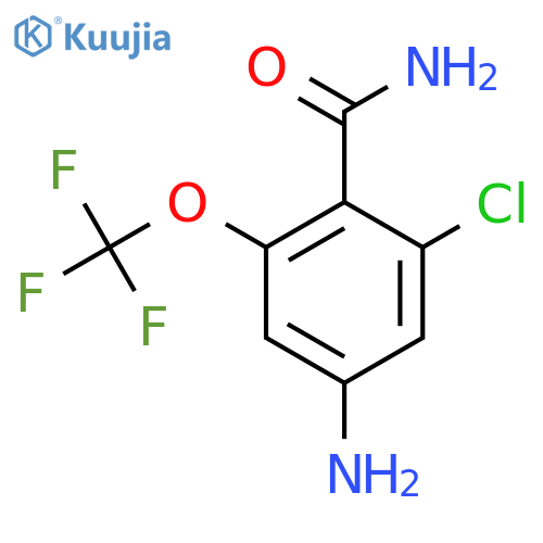 4-Amino-2-chloro-6-(trifluoromethoxy)benzamide structure