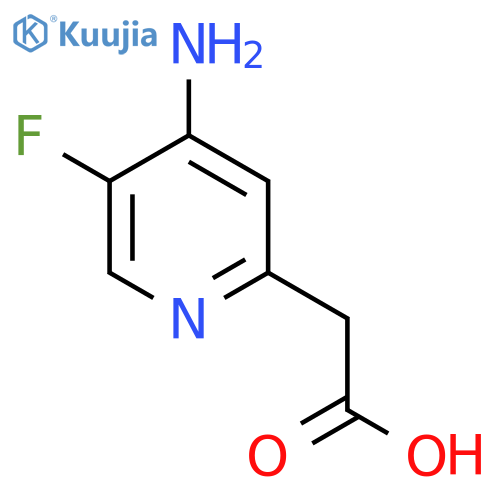 4-Amino-5-fluoropyridine-2-acetic acid structure