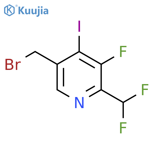 5-(Bromomethyl)-2-(difluoromethyl)-3-fluoro-4-iodopyridine structure