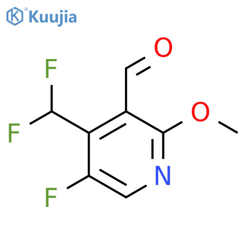 4-(Difluoromethyl)-5-fluoro-2-methoxypyridine-3-carboxaldehyde structure