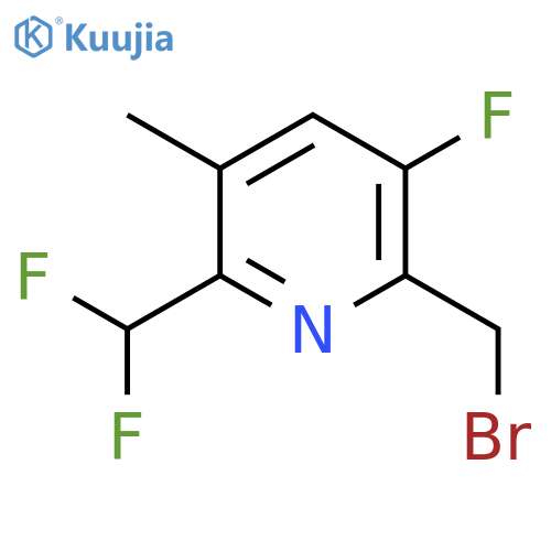 2-(Bromomethyl)-6-(difluoromethyl)-3-fluoro-5-methylpyridine structure