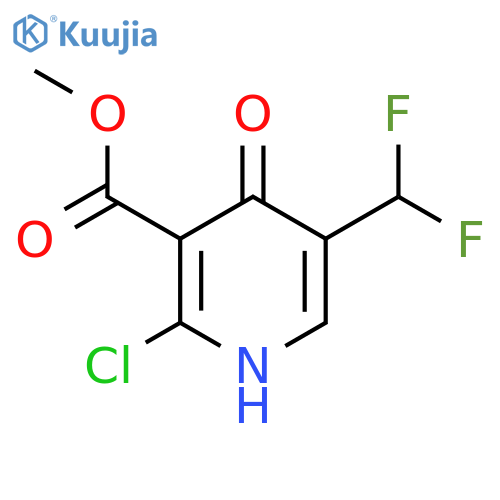 Methyl 2-chloro-5-(difluoromethyl)-4-hydroxypyridine-3-carboxylate structure