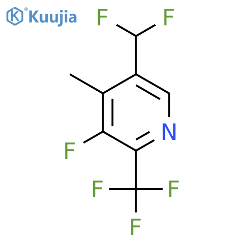 5-(Difluoromethyl)-3-fluoro-4-methyl-2-(trifluoromethyl)pyridine structure