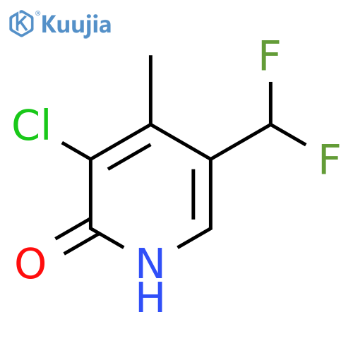 3-Chloro-5-(difluoromethyl)-2-hydroxy-4-methylpyridine structure