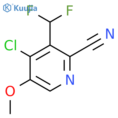 4-Chloro-2-cyano-3-(difluoromethyl)-5-methoxypyridine structure