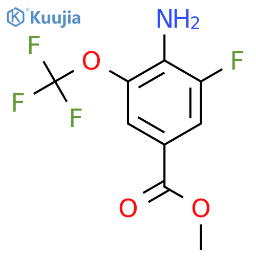 Methyl 4-amino-3-fluoro-5-(trifluoromethoxy)benzoate structure