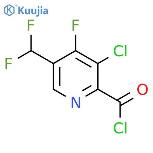 3-Chloro-5-(difluoromethyl)-4-fluoropyridine-2-carbonyl chloride structure