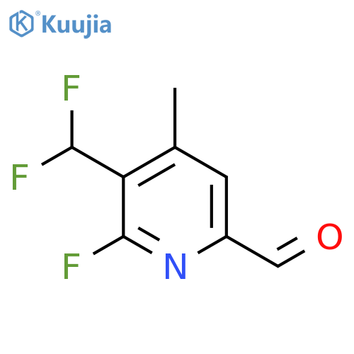 3-(Difluoromethyl)-2-fluoro-4-methylpyridine-6-carboxaldehyde structure