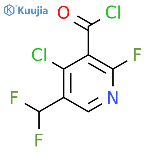 4-Chloro-5-(difluoromethyl)-2-fluoropyridine-3-carbonyl chloride structure