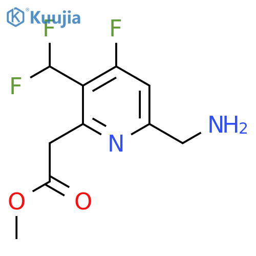 Methyl 6-(aminomethyl)-3-(difluoromethyl)-4-fluoropyridine-2-acetate structure