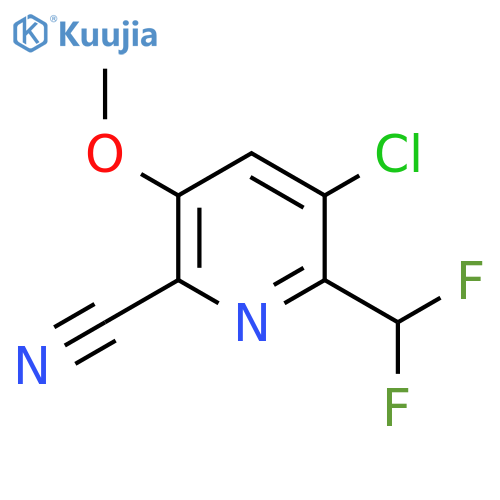 3-Chloro-6-cyano-2-(difluoromethyl)-5-methoxypyridine structure