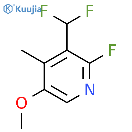 3-(Difluoromethyl)-2-fluoro-5-methoxy-4-methylpyridine structure