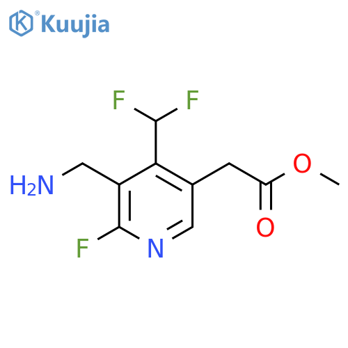 Methyl 3-(aminomethyl)-4-(difluoromethyl)-2-fluoropyridine-5-acetate structure