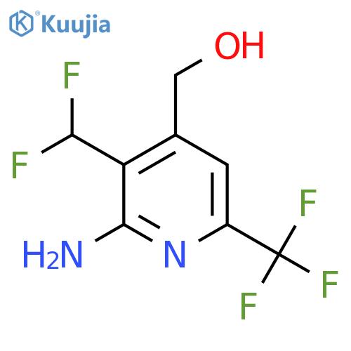 2-Amino-3-(difluoromethyl)-6-(trifluoromethyl)pyridine-4-methanol structure