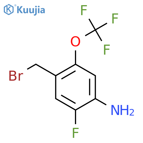 4-Amino-5-fluoro-2-(trifluoromethoxy)benzyl bromide structure