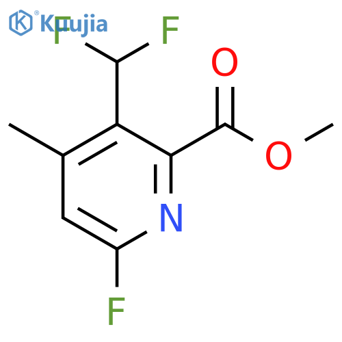 Methyl 3-(difluoromethyl)-6-fluoro-4-methylpyridine-2-carboxylate structure
