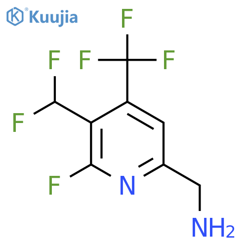6-(Aminomethyl)-3-(difluoromethyl)-2-fluoro-4-(trifluoromethyl)pyridine structure