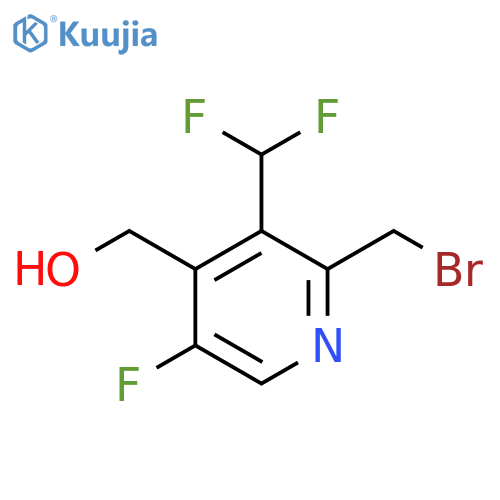 2-(Bromomethyl)-3-(difluoromethyl)-5-fluoropyridine-4-methanol structure