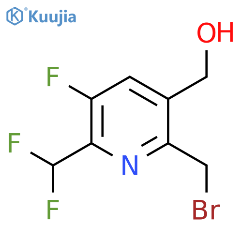 2-(Bromomethyl)-6-(difluoromethyl)-5-fluoropyridine-3-methanol structure