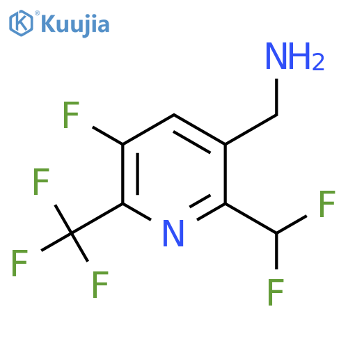 3-(Aminomethyl)-2-(difluoromethyl)-5-fluoro-6-(trifluoromethyl)pyridine structure