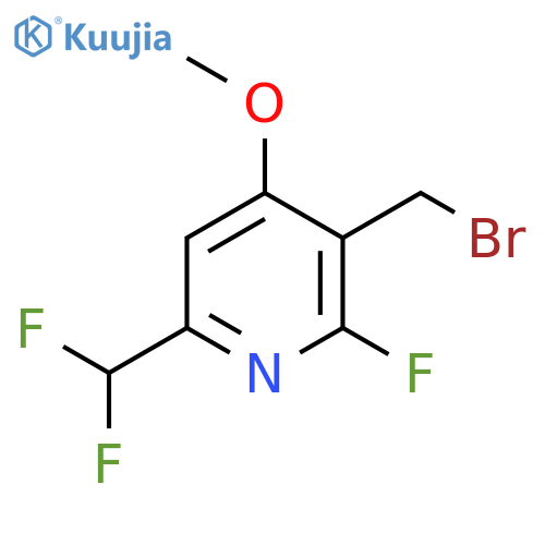 3-(Bromomethyl)-6-(difluoromethyl)-2-fluoro-4-methoxypyridine structure