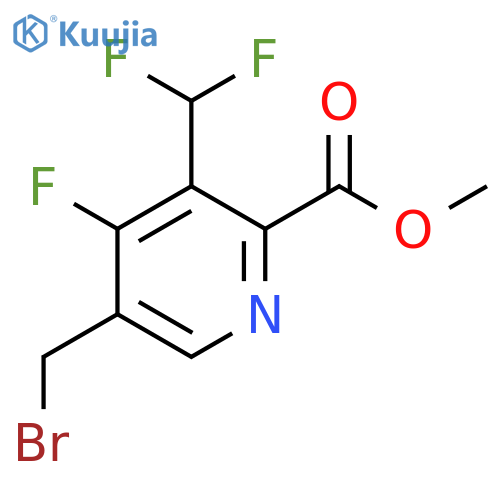 Methyl 5-(bromomethyl)-3-(difluoromethyl)-4-fluoropyridine-2-carboxylate structure