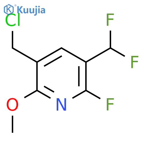 3-(Chloromethyl)-5-(difluoromethyl)-6-fluoro-2-methoxypyridine structure