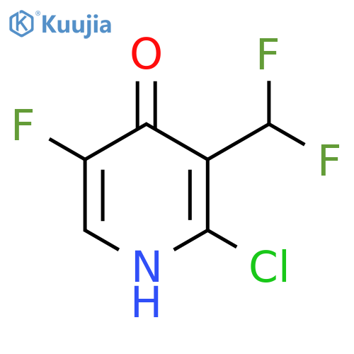 2-Chloro-3-(difluoromethyl)-5-fluoro-4-hydroxypyridine structure