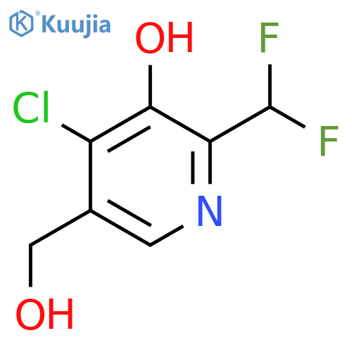 4-Chloro-2-(difluoromethyl)-3-hydroxypyridine-5-methanol structure