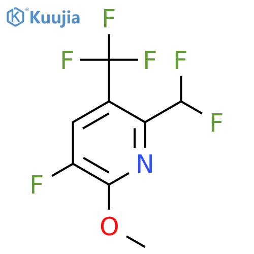 2-(Difluoromethyl)-5-fluoro-6-methoxy-3-(trifluoromethyl)pyridine structure