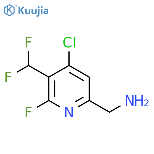 6-(Aminomethyl)-4-chloro-3-(difluoromethyl)-2-fluoropyridine structure