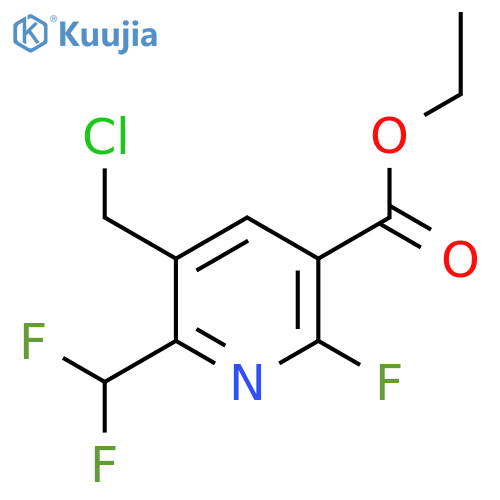 Ethyl 3-(chloromethyl)-2-(difluoromethyl)-6-fluoropyridine-5-carboxylate structure