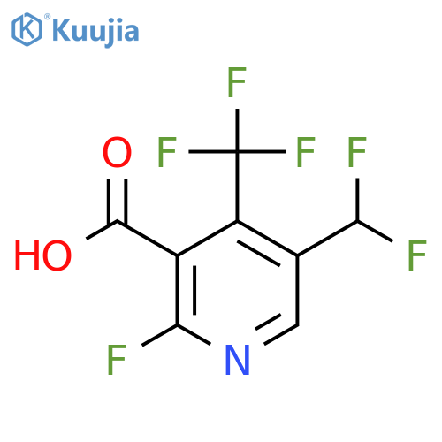 5-(Difluoromethyl)-2-fluoro-4-(trifluoromethyl)pyridine-3-carboxylic acid structure