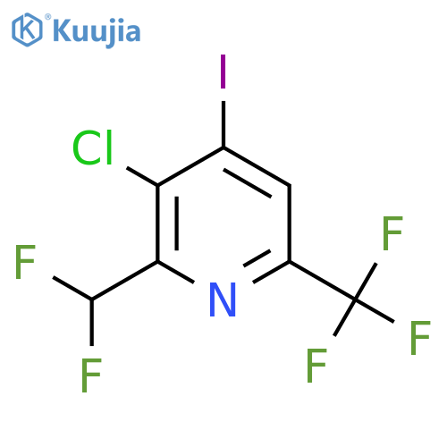 3-Chloro-2-(difluoromethyl)-4-iodo-6-(trifluoromethyl)pyridine structure