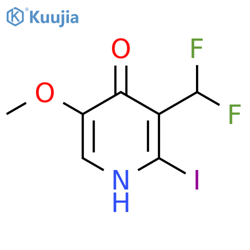 3-(Difluoromethyl)-4-hydroxy-2-iodo-5-methoxypyridine structure