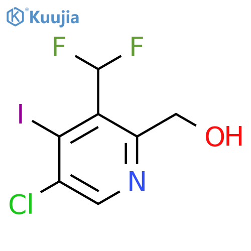 5-Chloro-3-(difluoromethyl)-4-iodopyridine-2-methanol structure