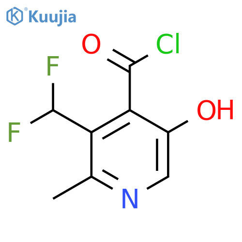 3-(Difluoromethyl)-5-hydroxy-2-methylpyridine-4-carbonyl chloride structure