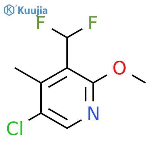 5-Chloro-3-(difluoromethyl)-2-methoxy-4-methylpyridine structure