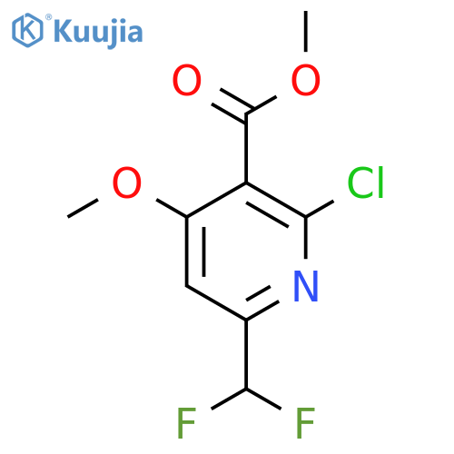 Methyl 2-chloro-6-(difluoromethyl)-4-methoxypyridine-3-carboxylate structure