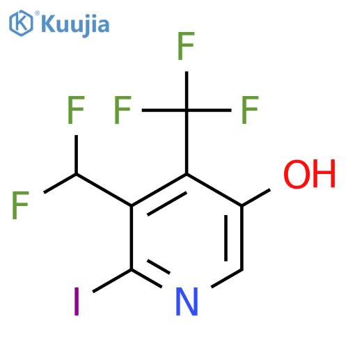 3-(Difluoromethyl)-5-hydroxy-2-iodo-4-(trifluoromethyl)pyridine structure