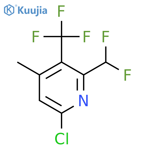 6-Chloro-2-(difluoromethyl)-4-methyl-3-(trifluoromethyl)pyridine structure