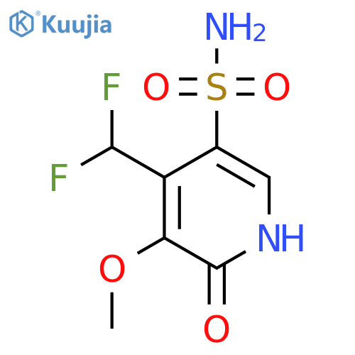 4-(Difluoromethyl)-2-hydroxy-3-methoxypyridine-5-sulfonamide structure