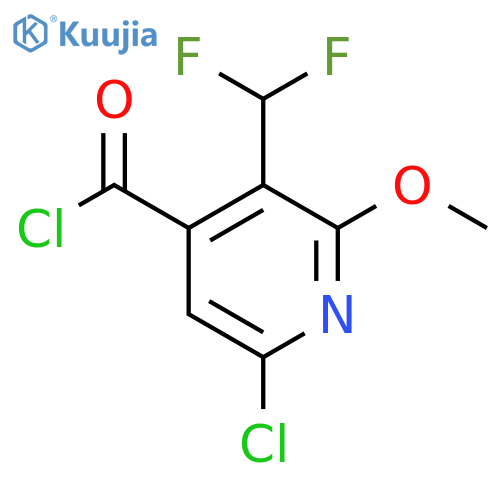 6-Chloro-3-(difluoromethyl)-2-methoxypyridine-4-carbonyl chloride structure