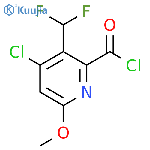 4-Chloro-3-(difluoromethyl)-6-methoxypyridine-2-carbonyl chloride structure